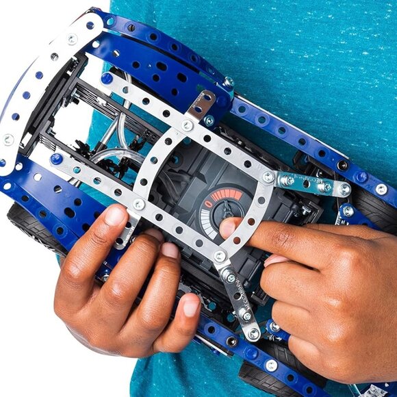 New Meccano 25 in 1Models Motorized Supercar STEAM Building Kit with LED Light - Picture 9 of 15